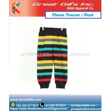 stylish printed fashion wear trouser for boys and girls custom made in fleece for warm winter